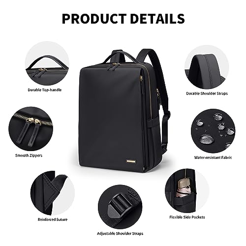 GOLF SUPAGS Stylish Laptop Backpack for Women Work College Travel Casual Backpack for 15.6 Inch Laptop