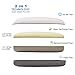 wavveUziz Bamboo Pillow for Sleeping , Unique 3-in-1 Design Bamboo Charcoal Firm Memory Foam Pillow for Side Back Stomach Sleeper-with Zipper Removable and Washable Cover
