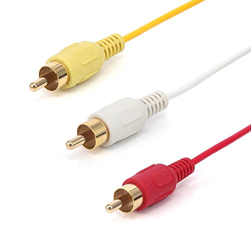 Yeworth 3RCA to VGA Cable, 5ft/1.5m Nylon Fiber Braided 3RCA Male to VGA Male Video Component Converter Adapter Cable Gold Plated for TV Monitor Projector - Thumbnail 4