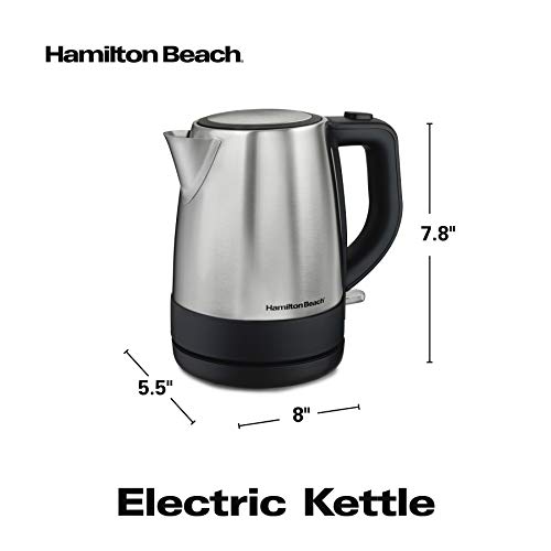 Hamilton Beach Electric Tea Kettle, Water Boiler & Heater, 1 L
