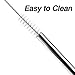 Stainless Steel Drinking Straws, Extra Long, Set of 8, 2 Free Cleaning Brushes Included