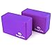 Yoga Blocks (Set of 2) 9″x6″x4″ – High Density EVA Foam Bricks Provides Stability Balance & Support, Improve Strength and Deepen Poses – Great for Yoga, Pilates, Workouts, Fitness & Gym (Purple)thumb 3
