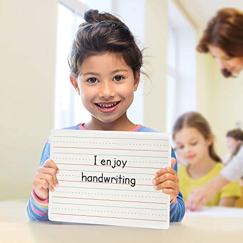 Double Sided Whiteboard Lined Dry Erase Board for Kids Ruled Writing