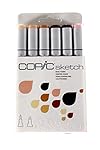 Copic Markers 6-Piece Sketch Set, Skin Tones I