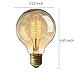KINGSO Vintage Edison Bulb 60W Incandescent Antique Dimmable Light Bulb Dimmable for Home Light Fixtures Squirrel Cage Filament E27 Base G80 110V (2 Pack)