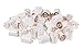 Premium White Round Cylinder 2x2 Stackers Support Building Bricks - 48 Pack Bundle - Compatible with All Major Large Size Brands – Large Pegs Only