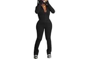 HBQ Women's 2 Piece Tracksuit Sets Long Sleeve Zip Up Crop Tops and Flare Pants Casual Workout Oufit Jogger Loungewear Set