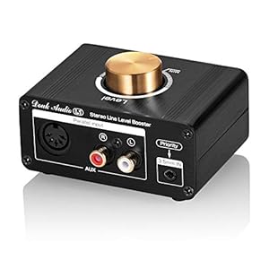 Mini Stereo Line Level Booster versterker Audio Preamp 20dB Gain + volumeregelaar