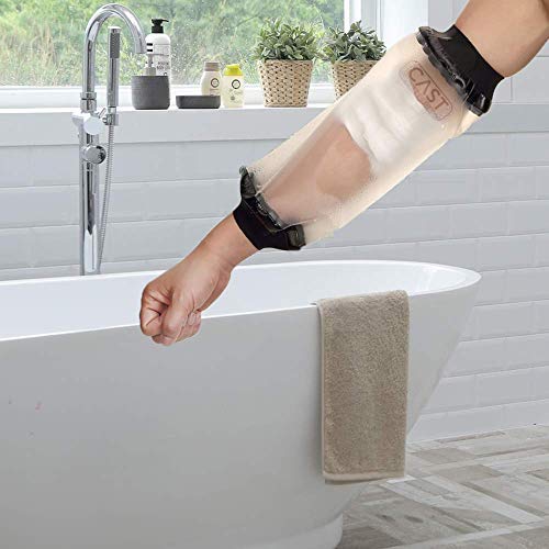Lifeswonderful - Adult Elbow Waterproof Cast and Dressing Protector also for PICC Line or Catheter - Ideal for Showering