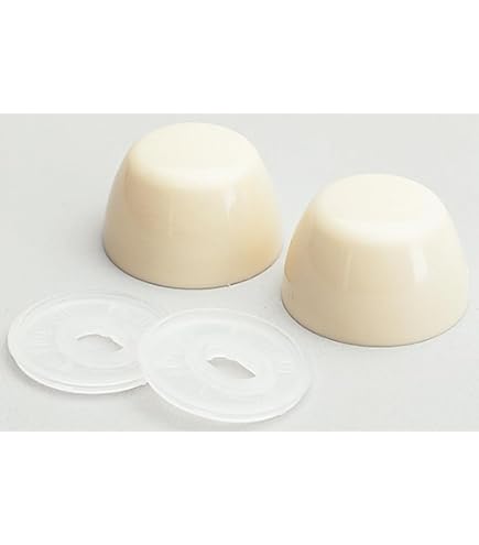 thumbnail image 2 of Crane Color Replacement Plastic Toilet Bolt Caps, Set Of 2, Platinum 2 of 10