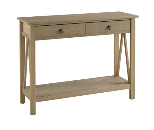 Linon 86152gry01u titian driftwood console table, 42&qu…
