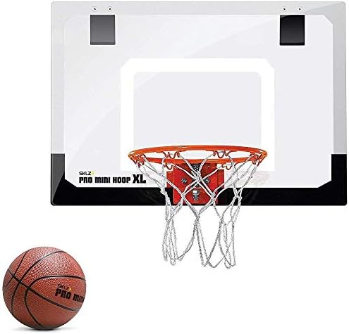 Di Grazia Pro Mini Basketball Sports Hoop with Ball - Over The Door Mini Basketball Hoop - Slam Dunk Approved - Shatter Resistant - Accessories Included