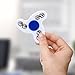 SNP GEARS Tri Fidget Spinner Toy With Ceramic Bearing EDC Focus Stress Reducer Toy Perfect For ADD ADHD Anxiety and Autism Adult Kids (ZWhiteStar)