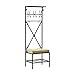 Southern Enterprises Entryway Bench and Storage Rack - 72.5