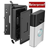 Adjustable Waterproof Campatible Doorbell Angle Mount，30 to 55 Degree Replacement Angle Bracker Plate Wedge Kit For Ring Wi-Fi Enabled Video Doorbell 1st 2nd