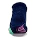 Feetures Elite Max Cushion No Show Tab Athletic Running Socks for Men and Women - Navy + Bermuda Blue - Size Medium