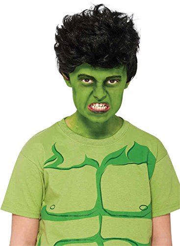 UHC Marvel Avengers Hulk Wig Child Halloween Costume Accessory