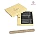 Estalon Handmade Men's Rfid Blocking Genuine Leather Trifold Multi Card ID Window Wallet (3.5x4.4x0.75, Black Nylon)