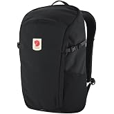 Fjallraven Ulvo 23 Backpack - 23L | Recycled Polyamide Bergshell, 15in Laptop Sleeve, Air Mesh Back Panel, Chest Strap, 23L, Ulvo 23, Black