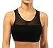 Mesh Straps Sports Bra Padded Comfort Support Yoga Bras Top for Women Workout Fitness