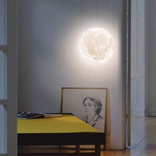 DSHBY Moon Light, Hanging Lamps16 LED Colors Moon Light Lamps Night Lights 3D Printed Moon lamp Mother's and Father's Day,15CM