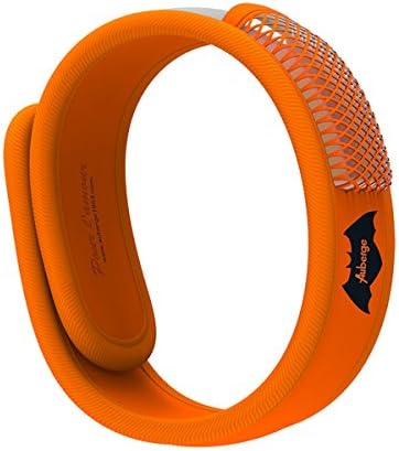 Auberge Mosquito Repellent Bracelet Band NO DEET 100% Natural for Adults (Orange)
