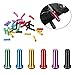 Fiada 180 Pieces Cable End Crimps Bike Cable End Caps Cable Caps for Bike Shift Alloy Road Mountain Bikes Brake Tips Shifter (Multicolor)