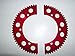Go Kart Racing Sprocket - Aluminum 2-piece - For Use with #35 Chain (69, Red)