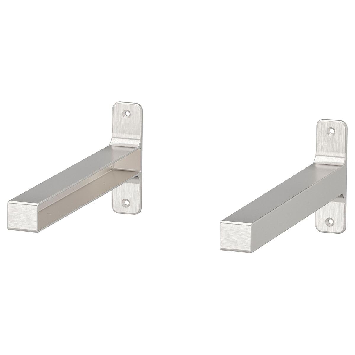 Ikea GRANHULT Brackets for BERGSHULT Wall Shelf, 30x12 Centimetres, 304.305.36 - Pack of 2, Silver