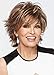 MILISI Short Curly Wigs for White Women Blonde Heat Resistant Synthetic Daily Full Wig with Bangs + 1 Free Wig Cap (Brown mixed Blonde)