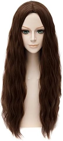 Avengers Scarlet Witch Wanda Maximoff Cosplay Wig Brown Wavy Hair Wig