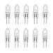 G4 Light Bulb 24V CLEAR LENS 20W 35MM Length 24 Volt Heavy Machinery Marine Train Cabin Lighting Replacement Lightbulb JC 24Volt AC DC Capsule Lamp T3 Shape Halogen 250 Lumen Industrial Commercial App