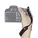 Clanmou A6300 A6500 RX100IV Camera Leather Hand Strap for Fujifilm X30 X100S Canon G5X G9X G7X Mark II Nikon J5 A900 Camcorder Camera Strap Dark Brown