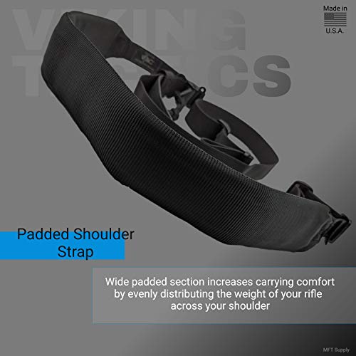 Viking Tactics Hybrid Gun Sling VTAC Quick Adjust 2 Point Rifle Sling & 4"x6" Adhesive