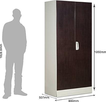 Godrej Interio Slimline 2s Metal Almirah Finish Color Dark Wood