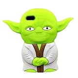 iphone 5S case, iphone 5C case, Star Wars Case,Mingfung 3D Master Yoda Collector soft silicone cover case for iPhone 5/5S/5C