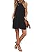 AUSELILY Women's Casual Loose Swing Basic Cotton Tunic Dresses Tank Dresses M, Black