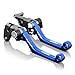 MZS CNC Pivot Brake Clutch Levers for Yamaha YZ80 YZ85 1995-2014/ TTR230 2005-2017 (Blue)