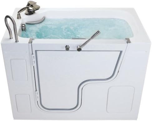 Ella's Bubbles H03057 Deluxe Walk-In Tub, 30 x 55 x 38, White