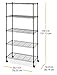 Whitmor Supreme 5-Tier Cart holds up to 1,000 lbs. Black