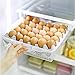 Mia home 30-Eggs Storage Organizer for Kitchen Refrigerator, Egg Tray, Egg Storage for Fridge, Pull out basket Organizer