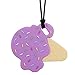 V-TOP Silicone Chew Necklaces for Sensory Girls, 4 Pack Chewy Necklace Sensory Kids, ADHD, Autism, SPD, Special Needs, Pink