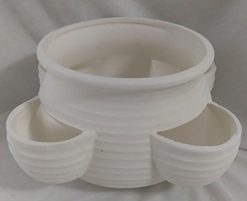 Med Strawberry Planter 6" x 5" Ceramic Bisque, Ready to Paint