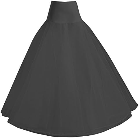SZMX One Hoop White A-Line Petticoat Crinoline Underskirt Slips Wedding accessories