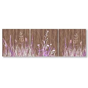 3 Panel Wooden Texture Art Painting Wall Bedroom...
