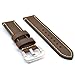 22mm Drak Brown Italy Calf Leather Handmade Watch Band Strap for regular wrist watch-LG Urbane