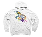 Grafitti A Men's 2X-Large White Graphic Pullover Hoodie - Design By Humans