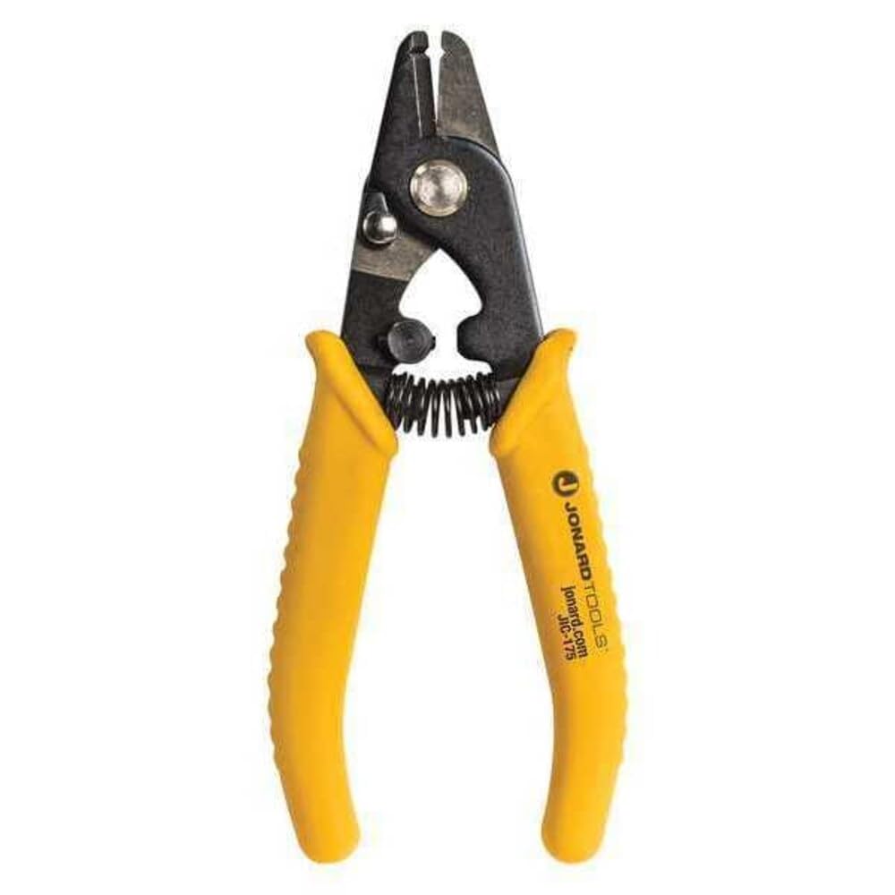Jonard Tools JIC-175 Ergonomic Fibre Optic Stripper with TPR Handle, 6" Length