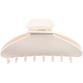 HAIMEIKANG Large Acetate 4 Inch Hair Claw Clip for Women - French Style Hair Claws for Thick Hair with Non-Slip Teeth, Hair Accessories for Updos, Buns & Ponytails