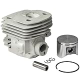 Max Motosports Cylinder Piston Rebuild Kit Assembly For Husqvarna 359 357 357XP Chainsaws 47mm